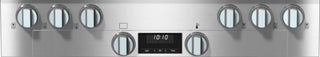 Close-up of Miele HR1134-3GAG control panel and backlit precision knobs