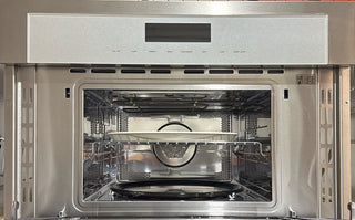 Thermador 30 inch wall oven showing minor wear, stainless steel, Interior view, Model MC30WS (Open Box)