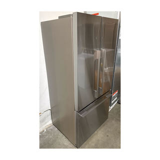 Fisher & Paykel 32-inch French door refrigerator RF170ADX4N in stainless steel finish, open box, side view