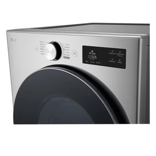 LG DLGX5801V 7.4 Cu. Ft. Ultra Large Capacity Smart Gas Dryer with TurboSteam in Graphite Steel - Stock 
