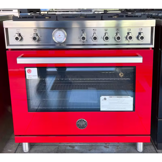 Bertazzoni - 36 Inch Freestanding Professional Gas Range - PROF366GASROT