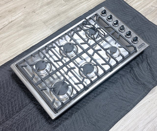 Viking VGSU53616BSS 36-inch Professional 5 Series Gas Cooktop, Side View - Open Box | Appliance Key