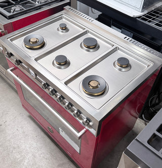 Bertazzoni PROF366GASROT 36-inch Professional Series Gas Range | Open Box Side view