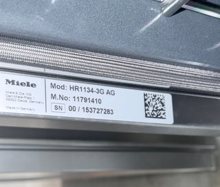 Miele HR1134-3G 36 inch Freestanding Gas Range | Open Box serial number