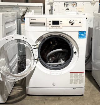 Blomberg WM77120 24-inch front-Interior view washer white, Open Box