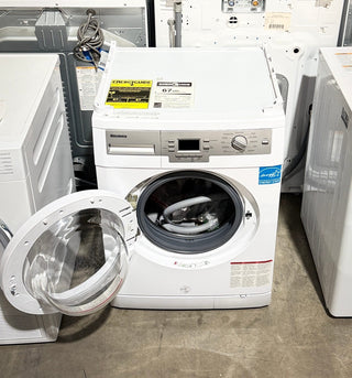 Blomberg WM77120 24-inch front-top view, Front Load Washer, Open Box