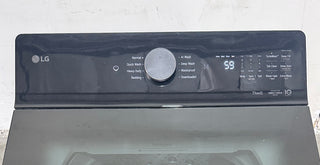 LG WT8405CW 5.3 Cu. Ft. Mega Capacity Smart Top Load Washer, Open box, control panel and knob