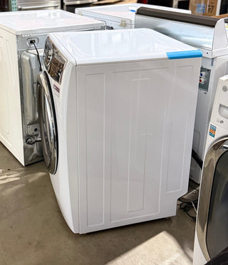 Electrolux ELFG7637AW 27-inch gas dryer white, side view