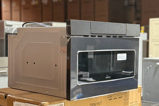 Sharp SMD2470AH 24-inch microwave drawer stainless steel, side view 