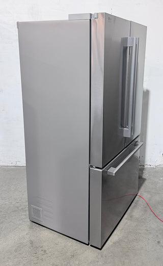 LG STUDIO SRFB27S3 36 inch Counter Depth French Door Refrigerator - Open Box, side view