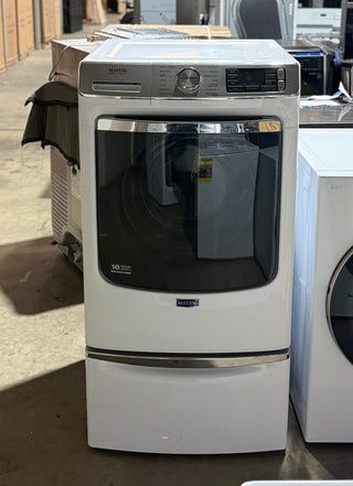 Open Box Maytag MHW8630HW Front Load Washer White – Front View