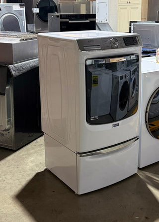 Open Box Maytag MHW8630HW Washer White - Side View