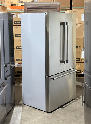 36 Inch Freestanding French Door Smart Refrigerator - Stainless steel, Left side view