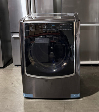 LG DLEX9500K 29 inch Electric Steam Dryer, Front View, Open Box