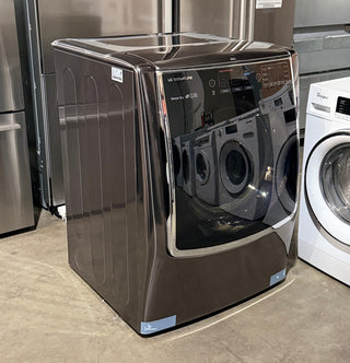 LG DLEX9500K 29 inch Electric Steam Dryer, Left Side View, Open Box