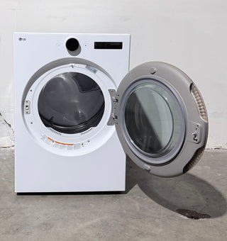 LG DLGX6501W 7.4 Cu. Ft. Smart Gas Dryer with TurboSteam in White - Open Box, interior view