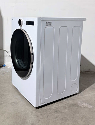 LG DLGX6501W 7.4 Cu. Ft. Smart Gas Dryer with TurboSteam in White - Open Box, side view