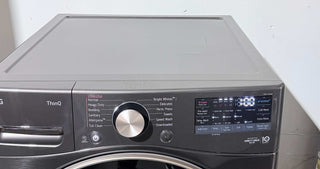 LG WM4000HBA 27 inch Front Load Washer - Open Box, control panel