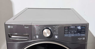 LG WM4000HBA 27 inch Front Load Washer - Open Box, control panel