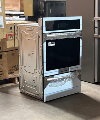 Frigidaire GCWG2438AF 24 inch single wall oven full side profile – stainless steel Open box