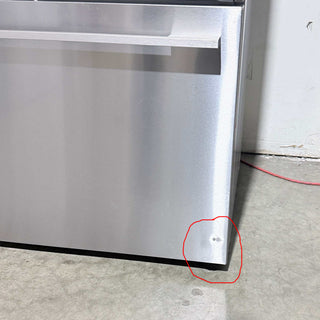Fisher & Paykel RF201ADX5 N 36" 20.1 Cu. Ft. French Door Refrigerator Freezer in Stainless Steel - Open Box, front bottom view