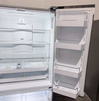 Fisher & Paykel RF201ADX5 N 36" 20.1 Cu. Ft. French Door Refrigerator Freezer in Stainless Steel - Open Box, interior door view