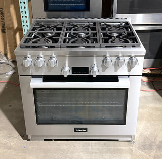 Miele HR1134-3G 30" All-Gas Range in CleanTouch Steel, Top view