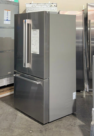 LG STUDIO SRFB27S3 36" Counter-Depth French Door Refrigerator - Left side view, Stainless steel