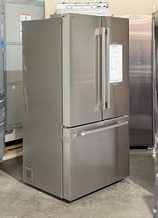 LG STUDIO SRFB27S3 36" Counter-Depth French Door Refrigerator - Left side view, Stainless steel
