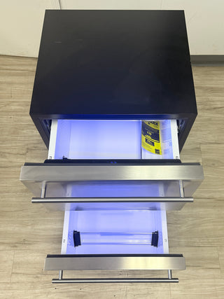 Zephyr PRRD24C1AS 24 inch Single Zone Refrigerator Drawers - Open Box, top interior view