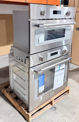 Thermador PODMC301W 30 inch Professional Combination Oven - Open Box, side corner view
