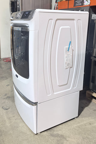 Maytag MHW8630HW 27 inch Front Load Washer with Pedestal - Open Box, side view