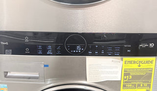 LG STUDIO WSEX200HNA 27 inch WashTower Washer Dryer Combo – Open Box, control panel
