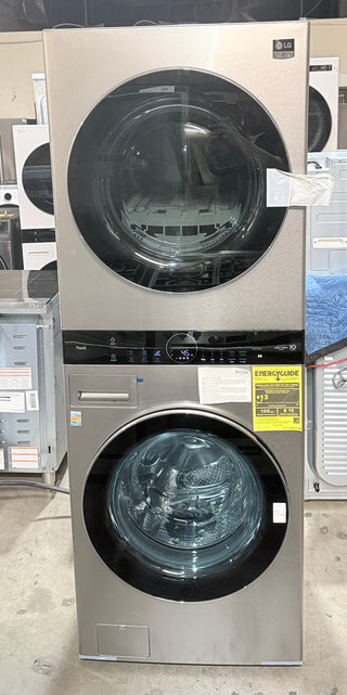 LG STUDIO WSEX200HNA 27 inch WashTower Washer Dryer Combo – Open Box, front view