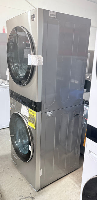 LG STUDIO WSEX200HNA 27 inch WashTower Washer Dryer Combo – Open Box, side view