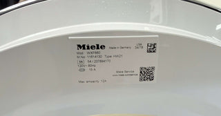 Miele WXF660WCS 24" 2.26 Cu. Ft. W1 Front-Load Washer in Lotus White - Open Box, serial tag