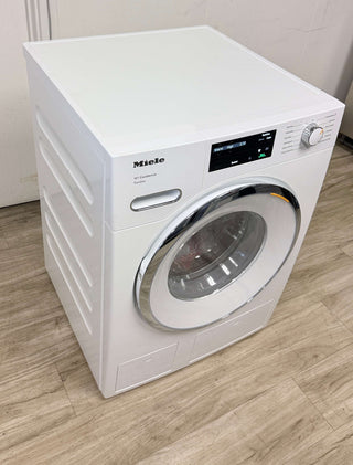 Miele WXF660WCS 24" 2.26 Cu. Ft. W1 Front-Load Washer in Lotus White - Open Box, side view 