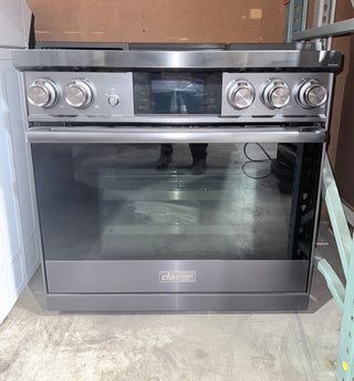 Dacor DOP36M94DLM 36 inch Professional Dual Fuel Range – Open Box, front view