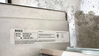 Bosch HDIP054U 30" Benchmark Dual-Fuel Slide-In Range in Stainless Steel - Open Box, serial tag