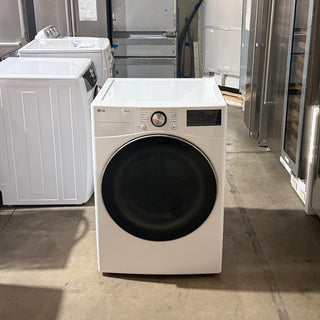 LG DLGX4001W 27 inch Front Load Gas Dryer, Front View - Open Box (Rollers Repaired) | Appliance Key