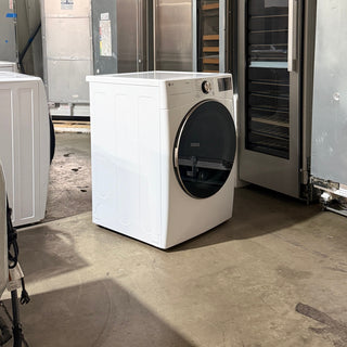 LG DLGX4001W 27 inch Front Load Gas Dryer, Side View - Open Box (Rollers Repaired) | Appliance Key