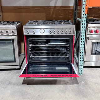 Bertazzoni PROF366GASROT 36 in Professional Gas Range, Interior View - Open Box | Appliance Key