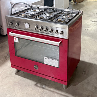 Bertazzoni PROF366GASROT 36 inch Professional Gas Range, Side View - Open Box | Appliance Key
