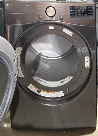 LG 27-inch Gas Smart Dryer with 7.4 cu. ft. capacity, Interior Drum. white, Model DLGX4001B (Open Box)