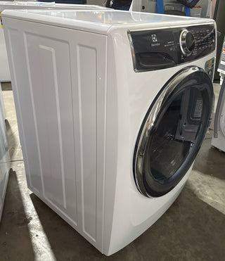 Electrolux 27-inch Front Load Washer with 4.5 cu. ft. capacity, white, Side profile, Model ELFW7637AW (Open Box)