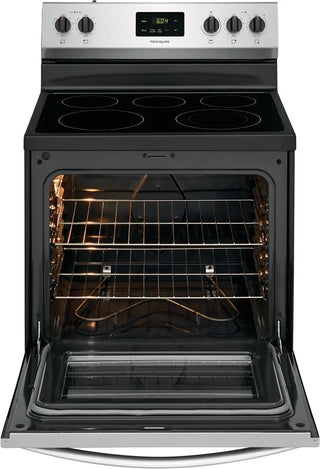 Frigidaire - 30 Inch Freestanding Electric Range with 5 Heating Elements -  FCRE3052AS