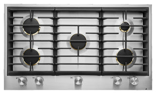 JennAir JGC3536GS 36" 5-Burner Gas Cooktop - (Stock Photo)