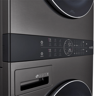 LG Single Unit Front Load LG WashTower™ with Center Control™ 4.5 cu. ft. Washer and 7.4 cu. ft. Gas Dryer -  WKGX201HBA Open Box